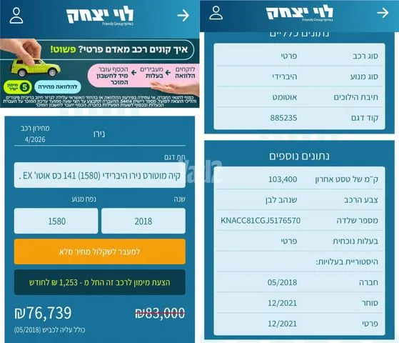 קיה NIRO 2018 - תמונה 2 מתוך מודעת מכירה של הרכב הזה